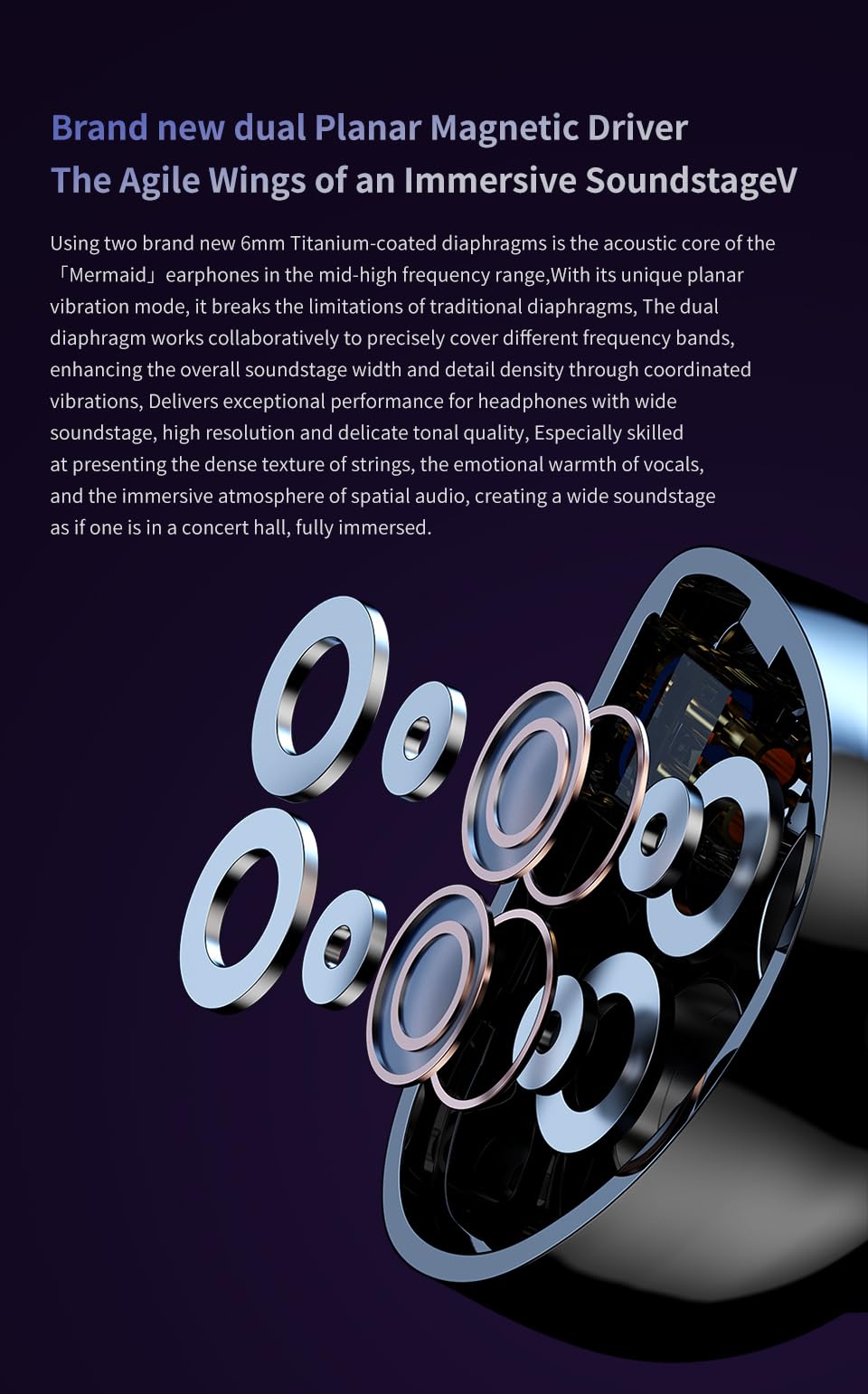 Amazon.co.jp: TRN Mermaid イヤーモニター ハイレゾ イヤホン 1DD+1BA